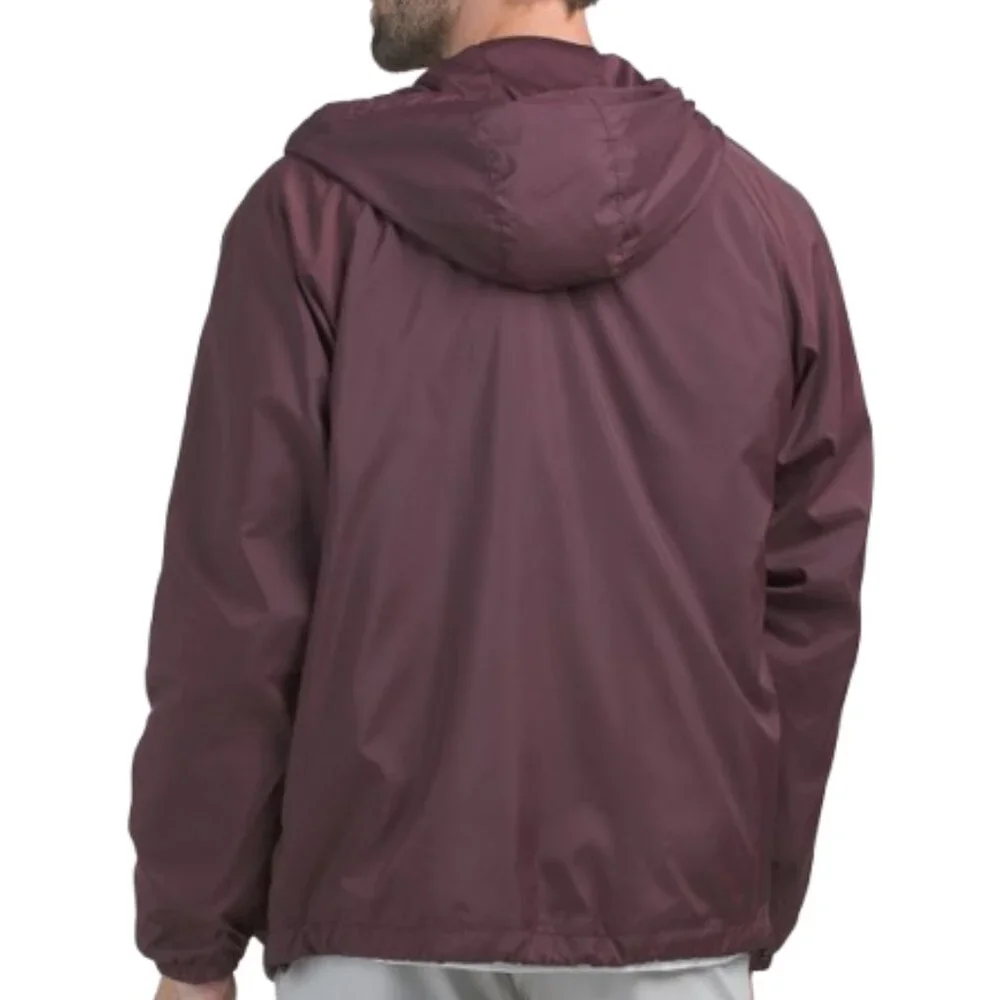 New Balance Meshed Lined Cire Hooded Jacket Pomegranate Medium - Picture 2 of 2